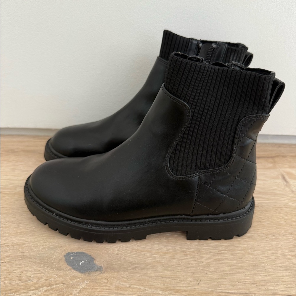 Steve Madden Girls Chelsea Boots Black Sz 2